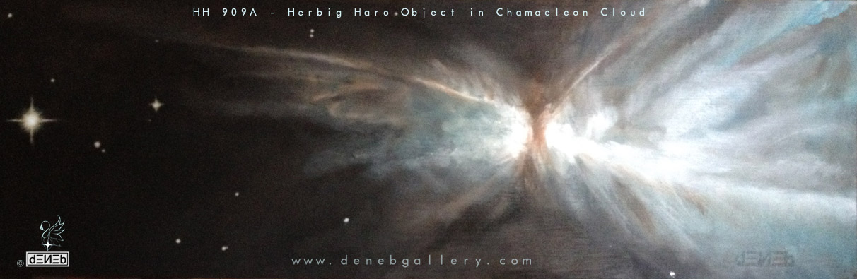 HH 909 A - HERBIG HARO by HUBBLE SPACE TELESCOPE - COME NASCE UNA STELLA